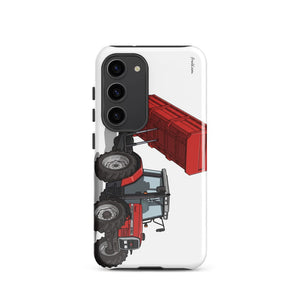 Furrow & Fields Tough case for Samsung® Glossy / Samsung Galaxy S23 Massey Ferguson 6180 Illustration | Tough case for Samsung® Quality Farmers Merch