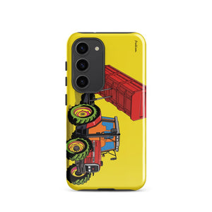 Furrow & Fields Tough case for Samsung® Glossy / Samsung Galaxy S23 Massey Ferguson 6180 Pop Art | Tough case for Samsung® Quality Farmers Merch