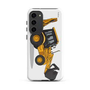 Furrow & Fields Tough case for Samsung® Glossy / Samsung Galaxy S23 Plus JCB 3CX Sitemaster SRS | Tough case for Samsung® Quality Farmers Merch