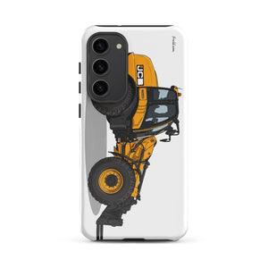 Furrow & Fields Tough case for Samsung® Glossy / Samsung Galaxy S23 Plus JCB TM420 | Tough case for Samsung® Quality Farmers Merch