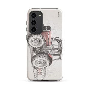 Furrow & Fields Tough case for Samsung® Glossy / Samsung Galaxy S23 Plus Massey Ferguson 375 Pencil Sketch | Tough case for Samsung® Quality Farmers Merch