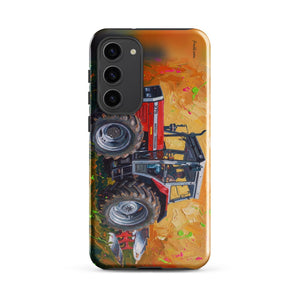 Furrow & Fields Tough case for Samsung® Glossy / Samsung Galaxy S23 Plus Massey Ferguson 375 Splash Art | Tough case for Samsung® Quality Farmers Merch