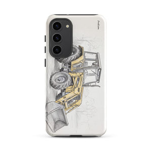 Furrow & Fields Tough case for Samsung® Glossy / Samsung Galaxy S23 Plus Massey Ferguson 50E Pencil Sketch | Tough case for Samsung® Quality Farmers Merch