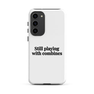 Furrow & Fields Tough case for Samsung® Glossy / Samsung Galaxy S23 Plus Still Playing With Combines | Tough case for Samsung® Quality Farmers Merch