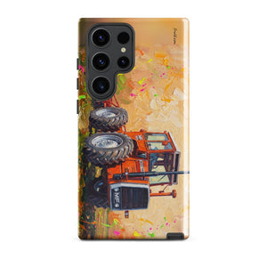 Furrow & Fields Tough case for Samsung® Glossy / Samsung Galaxy S23 Ultra Massey Ferguson 1200 Splash Art | Tough case for Samsung® Quality Farmers Merch