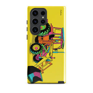 Furrow & Fields Tough case for Samsung® Glossy / Samsung Galaxy S23 Ultra Massey Ferguson 50E Pop Art | Tough case for Samsung® Quality Farmers Merch