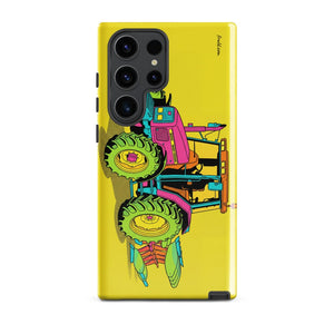 Furrow & Fields Tough case for Samsung® Glossy / Samsung Galaxy S23 Ultra Massey Ferguson 6255 Pop Art | Tough case for Samsung® Quality Farmers Merch