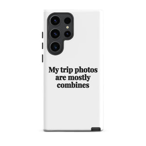 Furrow & Fields Tough case for Samsung® Glossy / Samsung Galaxy S23 Ultra My Trip Photos Are Mostly Combines | Tough case for Samsung® Quality Farmers Merch