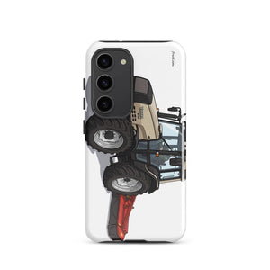 Furrow & Fields Tough case for Samsung® Glossy / Samsung Galaxy S23 Valtra 6750 | Tough case for Samsung® Quality Farmers Merch