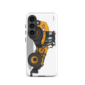 Furrow & Fields Tough case for Samsung® Glossy / Samsung Galaxy S24 JCB TM420 | Tough case for Samsung® Quality Farmers Merch