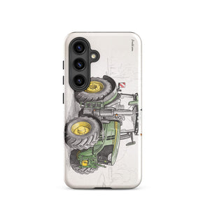 Furrow & Fields Tough case for Samsung® Glossy / Samsung Galaxy S24 John Deere 6R 250 Pencil Sketch | Tough case for Samsung® Quality Farmers Merch
