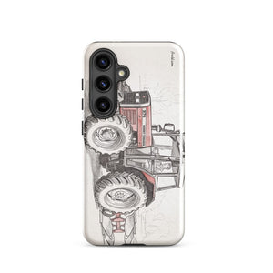 Furrow & Fields Tough case for Samsung® Glossy / Samsung Galaxy S24 Massey Ferguson 375 Pencil Sketch | Tough case for Samsung® Quality Farmers Merch