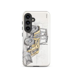 Furrow & Fields Tough case for Samsung® Glossy / Samsung Galaxy S24 Massey Ferguson 50E Pencil Sketch | Tough case for Samsung® Quality Farmers Merch