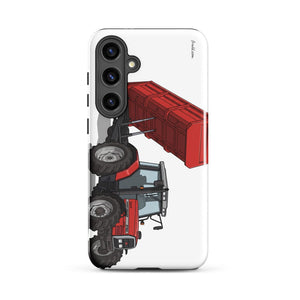 Furrow & Fields Tough case for Samsung® Glossy / Samsung Galaxy S24 Plus Massey Ferguson 6180 Illustration | Tough case for Samsung® Quality Farmers Merch