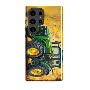 Furrow & Fields Tough case for Samsung® Glossy / Samsung Galaxy S24 Ultra John Deere 8345R Splash Art | Tough case for Samsung® Quality Farmers Merch