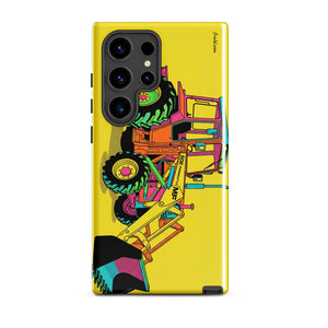 Furrow & Fields Tough case for Samsung® Glossy / Samsung Galaxy S24 Ultra Massey Ferguson 50E Pop Art | Tough case for Samsung® Quality Farmers Merch