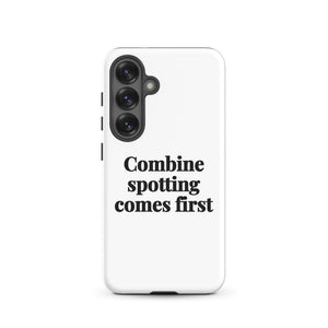 Furrow & Fields Tough case for Samsung® Glossy / Samsung Galaxy S25 Combine Spotting Comes First | Tough case for Samsung® Quality Farmers Merch
