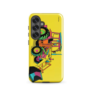 Furrow & Fields Tough case for Samsung® Glossy / Samsung Galaxy S25 Massey Ferguson 50E Pop Art | Tough case for Samsung® Quality Farmers Merch