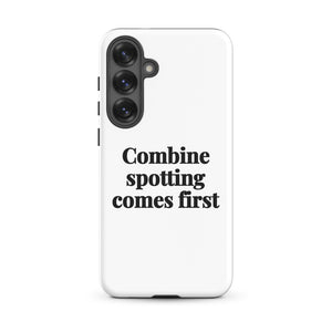 Furrow & Fields Tough case for Samsung® Glossy / Samsung Galaxy S25 Plus Combine Spotting Comes First | Tough case for Samsung® Quality Farmers Merch