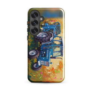 Furrow & Fields Tough case for Samsung® Glossy / Samsung Galaxy S25 Plus Ford 7600 Splash Art | Tough case for Samsung® Quality Farmers Merch