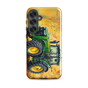 Furrow & Fields Tough case for Samsung® Glossy / Samsung Galaxy S25 Plus John Deere 8345R Splash Art | Tough case for Samsung® Quality Farmers Merch