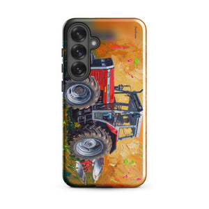Furrow & Fields Tough case for Samsung® Glossy / Samsung Galaxy S25 Plus Massey Ferguson 375 Splash Art | Tough case for Samsung® Quality Farmers Merch