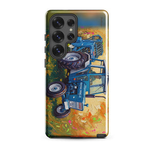 Furrow & Fields Tough case for Samsung® Glossy / Samsung Galaxy S25 Ultra Ford 7600 Splash Art | Tough case for Samsung® Quality Farmers Merch
