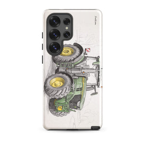 Furrow & Fields Tough case for Samsung® Glossy / Samsung Galaxy S25 Ultra John Deere 6R 250 Pencil Sketch | Tough case for Samsung® Quality Farmers Merch