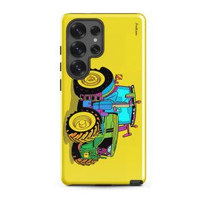 Furrow & Fields Tough case for Samsung® Glossy / Samsung Galaxy S25 Ultra John Deere 6R 250 Pop Art | Tough case for Samsung® Quality Farmers Merch