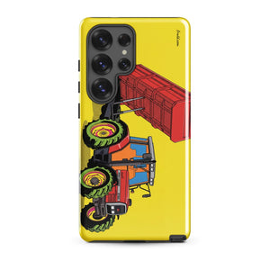Furrow & Fields Tough case for Samsung® Glossy / Samsung Galaxy S25 Ultra Massey Ferguson 6180 Pop Art | Tough case for Samsung® Quality Farmers Merch