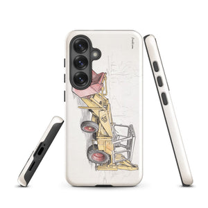 Furrow & Fields Tough case for Samsung® JCB 3C II Pencil Sketch | Tough case for Samsung® Quality Farmers Merch