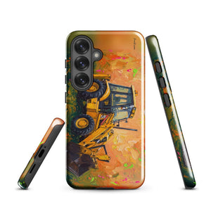 Furrow & Fields Tough case for Samsung® JCB 3CX Sitemaster Plus Splash Art | Tough case for Samsung® Quality Farmers Merch