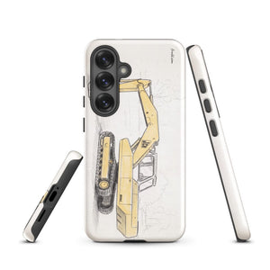 Furrow & Fields Tough case for Samsung® JCB 806 Pencil Sketch | Tough case for Samsung® Quality Farmers Merch