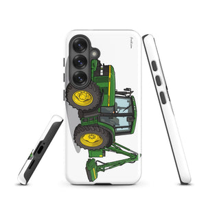 Furrow & Fields Tough case for Samsung® John Deere 6910 with Hedge Cutter Illustration | Tough case for Samsung® Quality Farmers Merch