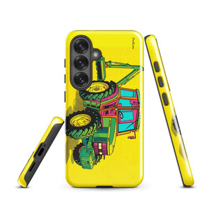 Furrow & Fields Tough case for Samsung® John Deere 6910 with Hedge Cutter Pop Art | Tough case for Samsung® Quality Farmers Merch