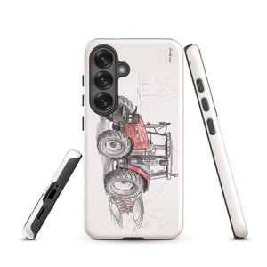 Furrow & Fields Tough case for Samsung® Massey Ferguson 6255 Pencil Sketch | Tough case for Samsung® Quality Farmers Merch