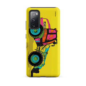 Furrow & Fields Tough case for Samsung® Matte / Samsung Galaxy S20 FE JCB TM420 Pop Art | Tough case for Samsung® Quality Farmers Merch