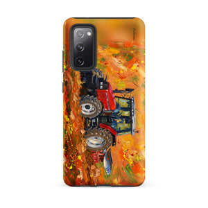 Furrow & Fields Tough case for Samsung® Matte / Samsung Galaxy S20 FE Massey Ferguson 6255 Splash Art | Tough case for Samsung® Quality Farmers Merch
