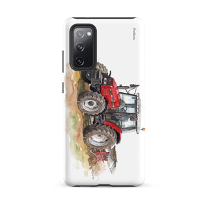 Furrow & Fields Tough case for Samsung® Matte / Samsung Galaxy S20 FE Massey Ferguson 6255 Watercolor | Tough case for Samsung® Quality Farmers Merch