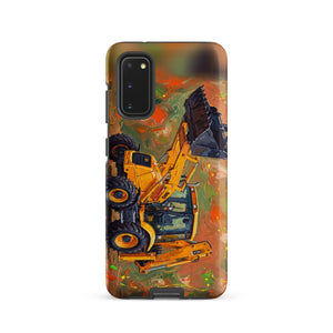Furrow & Fields Tough case for Samsung® Matte / Samsung Galaxy S20 JCB 3CX Sitemaster SRS Splash Art | Tough case for Samsung® Quality Farmers Merch