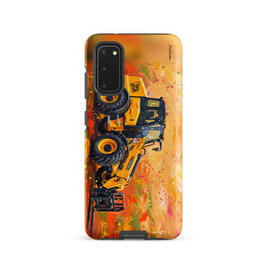 Furrow & Fields Tough case for Samsung® Matte / Samsung Galaxy S20 JCB TM420 Splash Art | Tough case for Samsung® Quality Farmers Merch