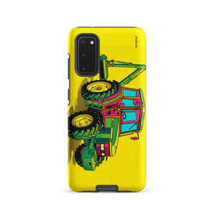 Furrow & Fields Tough case for Samsung® Matte / Samsung Galaxy S20 John Deere 6910 with Hedge Cutter Pop Art | Tough case for Samsung® Quality Farmers Merch