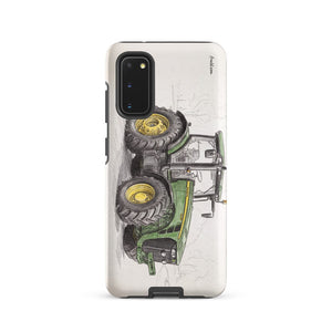 Furrow & Fields Tough case for Samsung® Matte / Samsung Galaxy S20 John Deere 8345R Pencil Sketch | Tough case for Samsung® Quality Farmers Merch