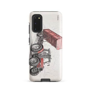 Furrow & Fields Tough case for Samsung® Matte / Samsung Galaxy S20 Massey Ferguson 6180 Pencil Sketch | Tough case for Samsung® Quality Farmers Merch