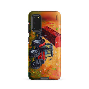 Furrow & Fields Tough case for Samsung® Matte / Samsung Galaxy S20 Massey Ferguson 6180 Splash Art | Tough case for Samsung® Quality Farmers Merch
