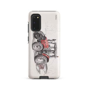 Furrow & Fields Tough case for Samsung® Matte / Samsung Galaxy S20 Massey Ferguson 6255 Pencil Sketch | Tough case for Samsung® Quality Farmers Merch