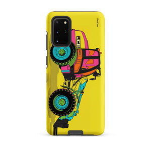 Furrow & Fields Tough case for Samsung® Matte / Samsung Galaxy S20 Plus JCB TM420 Pop Art | Tough case for Samsung® Quality Farmers Merch