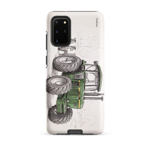 Furrow & Fields Tough case for Samsung® Matte / Samsung Galaxy S20 Plus John Deere 4350 Pencil Sketch | Tough case for Samsung® Quality Farmers Merch