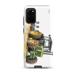 Furrow & Fields Tough case for Samsung® Matte / Samsung Galaxy S20 Plus John Deere 4350 Watercolor | Tough case for Samsung® Quality Farmers Merch