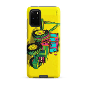 Furrow & Fields Tough case for Samsung® Matte / Samsung Galaxy S20 Plus John Deere 6910 with Hedge Cutter Pop Art | Tough case for Samsung® Quality Farmers Merch